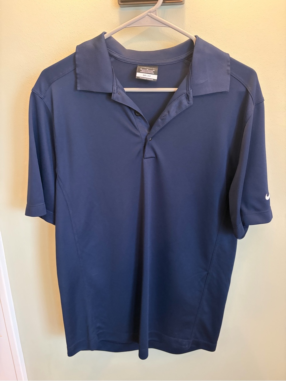 Nike Men's Navy Blue Short Sleeve Polo